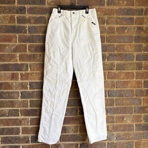 Vintage 90's Oak Mountain Jeans White Denim No Back Pockets 28”x32”